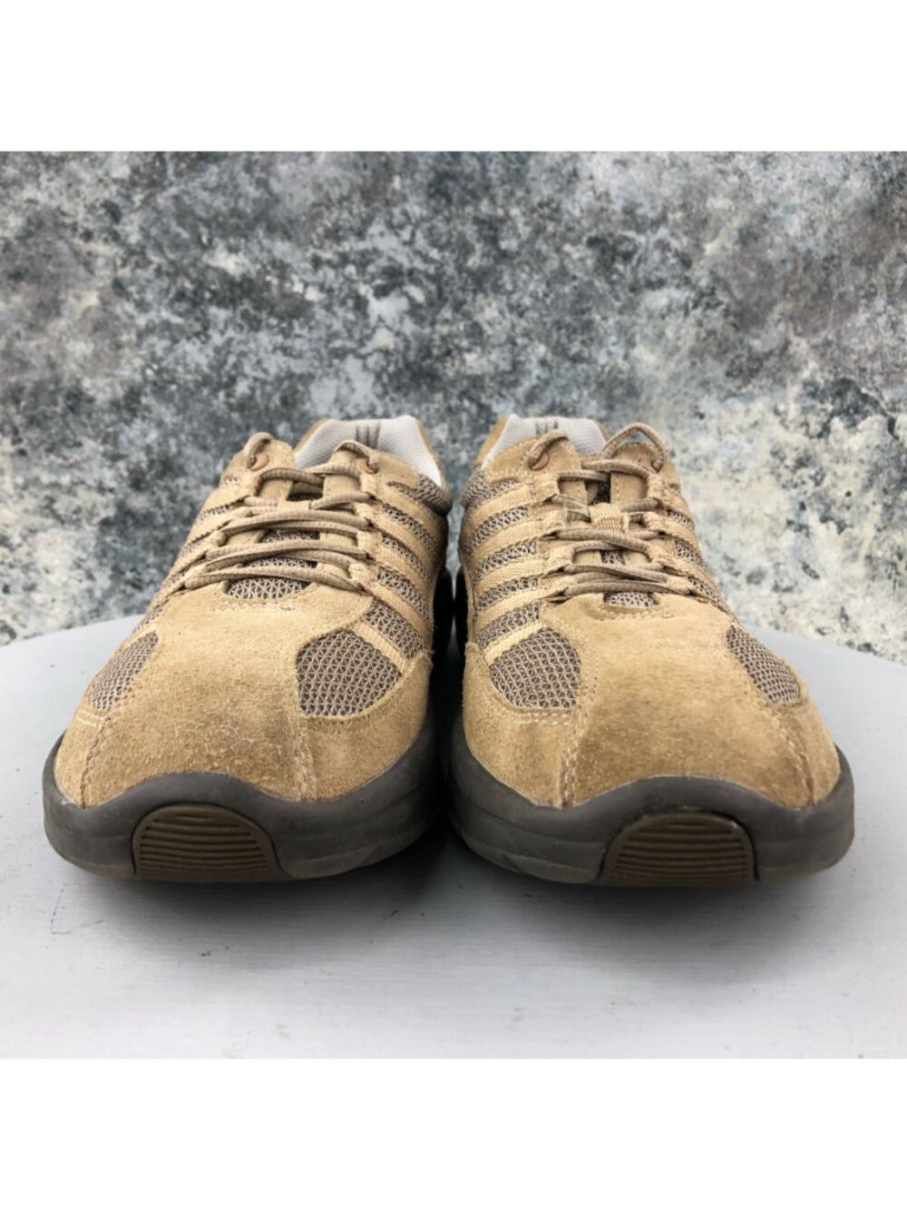 Propet Men's Size 9 Shadow Warm Taupe/Taupe Brown Lace-Up Sneakers Shoes M3213 - Picture 2 of 12